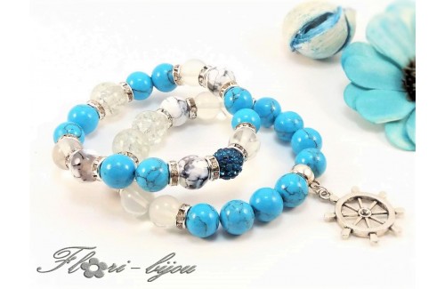 Двойка гривни Blue Sky & Sea Waves